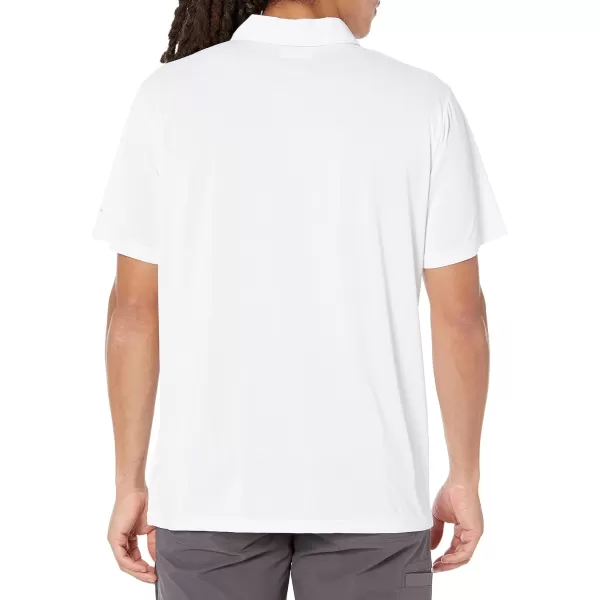 Columbia Mens Hike Novelty PoloWhite