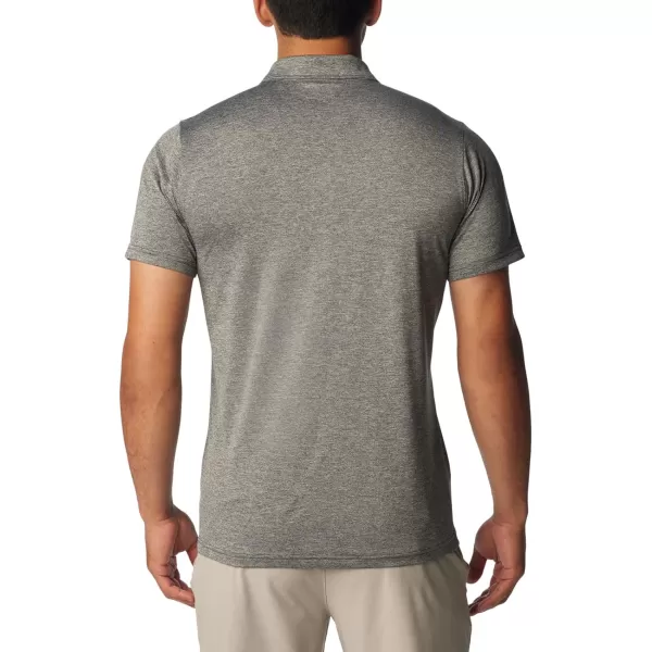 Columbia Mens Hike PoloBlack Heather