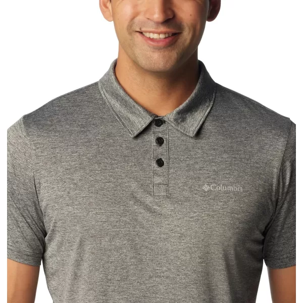 Columbia Mens Hike PoloBlack Heather