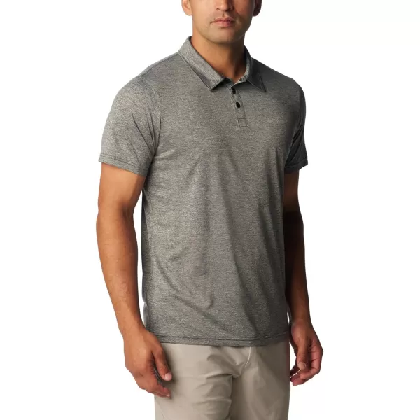 Columbia Mens Hike PoloBlack Heather