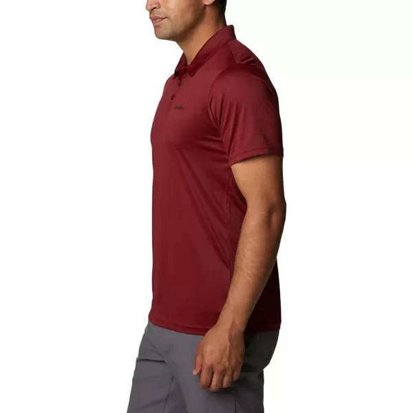 Columbia Mens Hike PoloRed Jasper