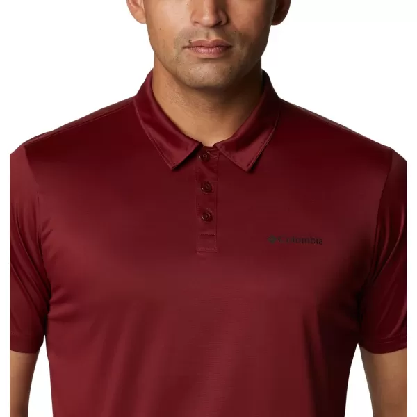 Columbia Mens Hike PoloRed Jasper