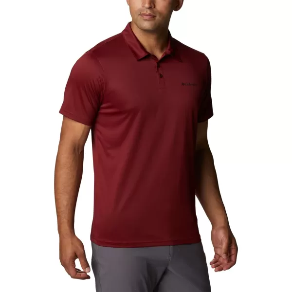 Columbia Mens Hike PoloRed Jasper