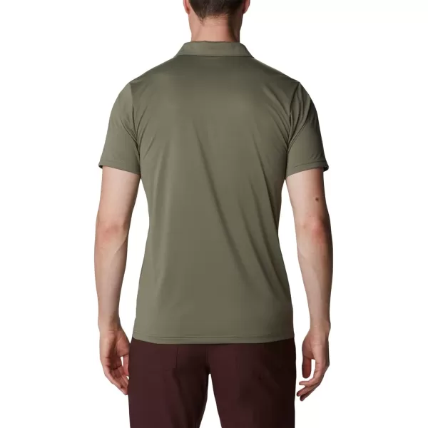 Columbia Mens Hike PoloStone Green