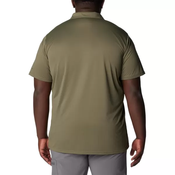 Columbia Mens Hike PoloStone Green