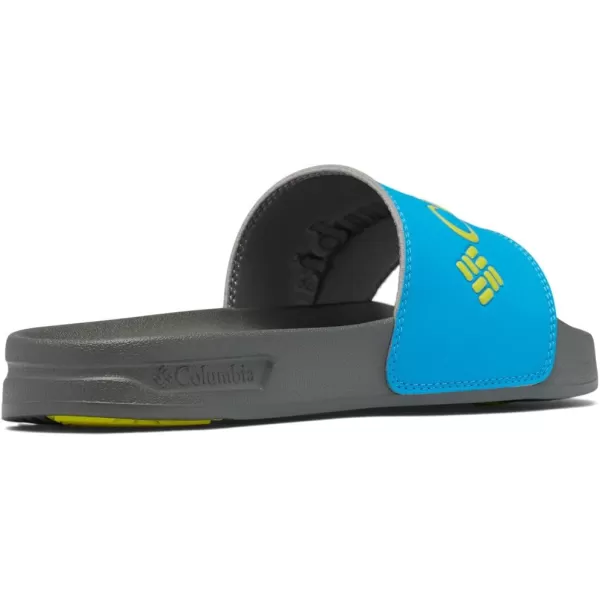 Columbia Mens Hood River Slide Sport SandalOcean BlueWarning Yellow