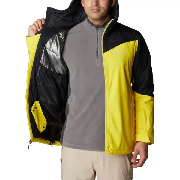 Columbia Mens Iceberg Point JacketLaser LemonBlack