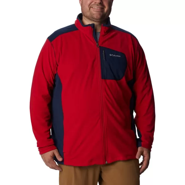 Columbia Mens Klamath Range Full ZipMountain RedCollegiate Navy