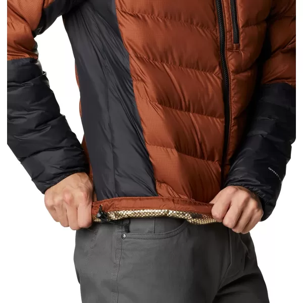 Columbia Mens Labyrinth Loop Hooded JacketDark AmberBlack