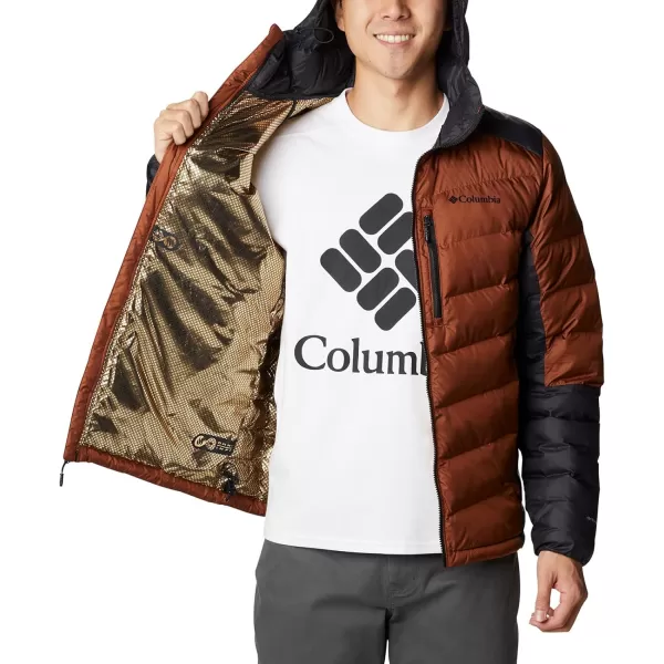 Columbia Mens Labyrinth Loop Hooded JacketDark AmberBlack