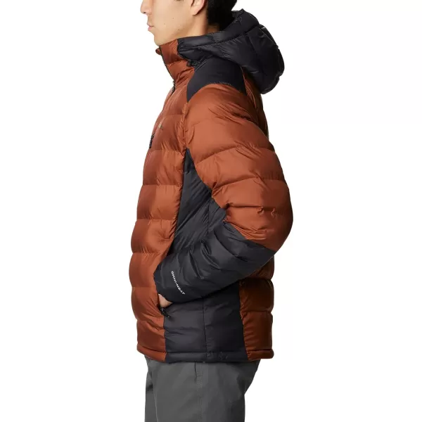 Columbia Mens Labyrinth Loop Hooded JacketDark AmberBlack