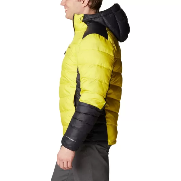 Columbia Mens Labyrinth Loop Hooded JacketLaser LemonBlack