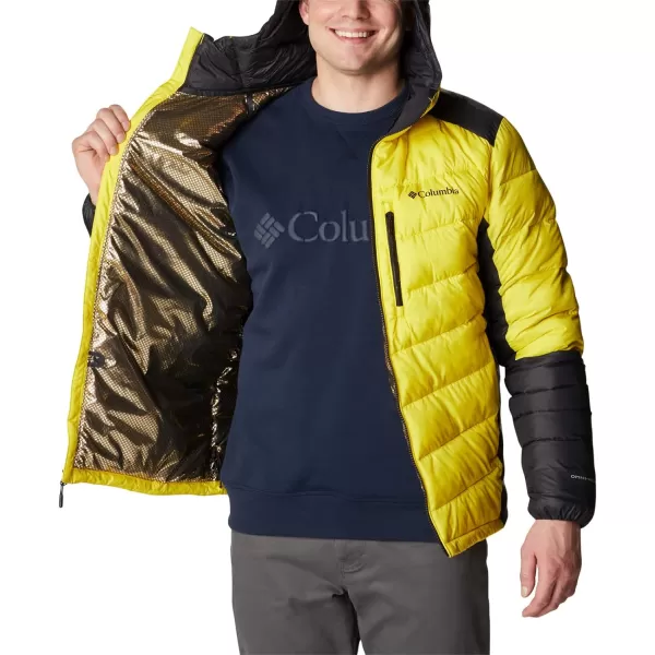 Columbia Mens Labyrinth Loop Hooded JacketLaser LemonBlack