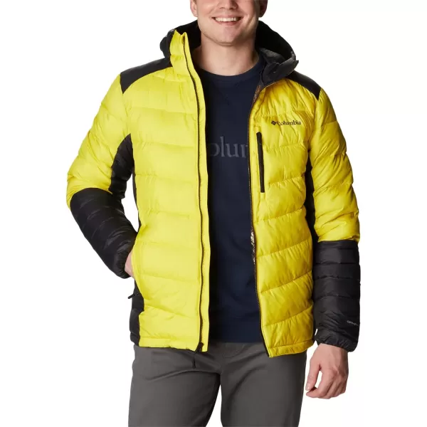 Columbia Mens Labyrinth Loop Hooded JacketLaser LemonBlack