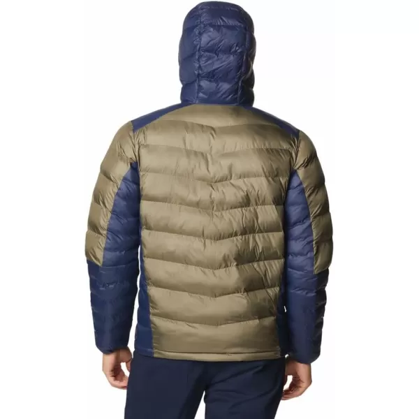 Columbia Mens Labyrinth Loop Hooded JacketStone GreenCollegiate Navy