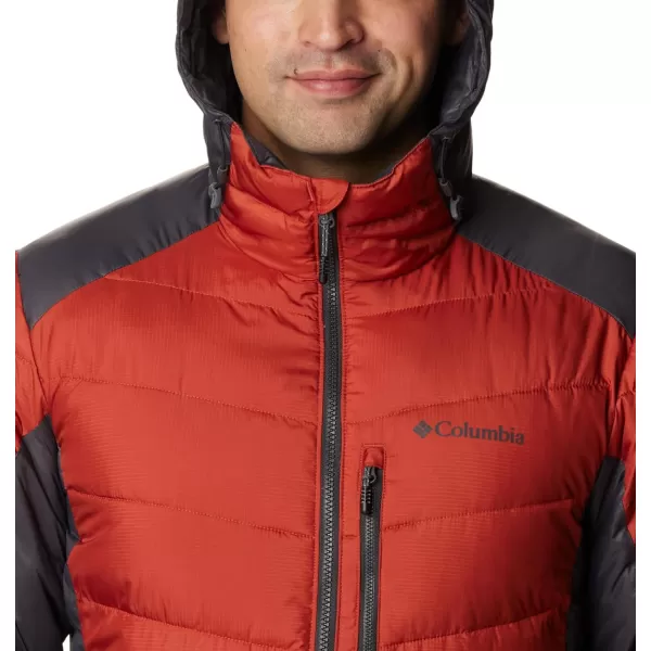 Columbia Mens Labyrinth Loop Hooded JacketWarp Red  Shark