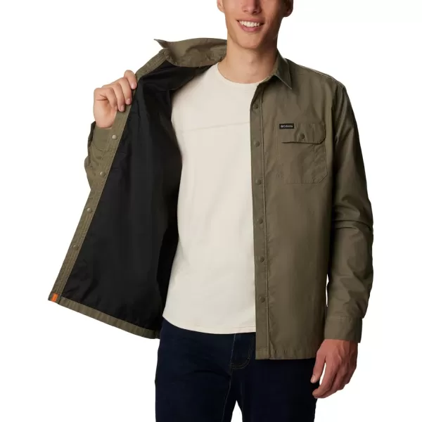 Columbia Mens Landroamer Lined ShirtStone Green