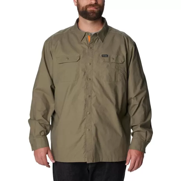 Columbia Mens Landroamer Lined ShirtStone Green