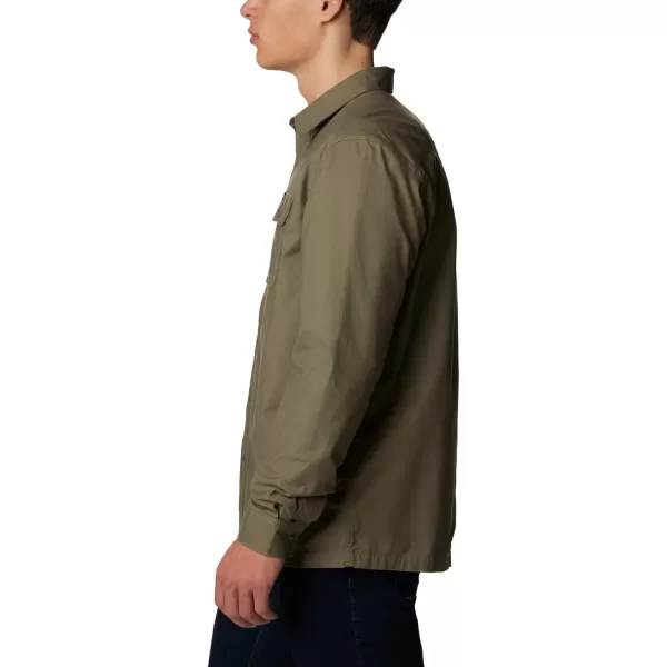 Columbia Mens Landroamer Lined ShirtStone Green