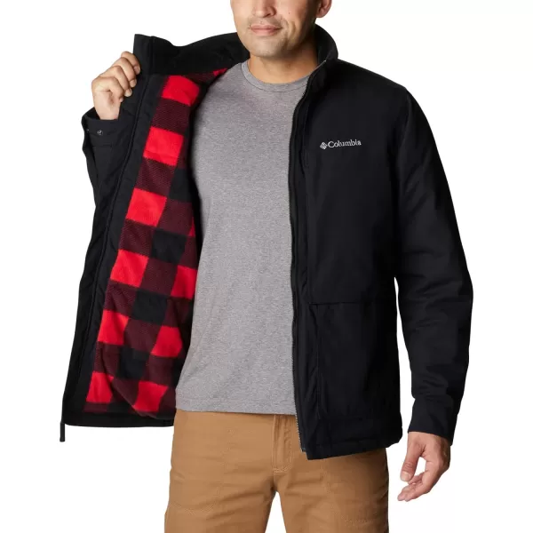 Columbia Mens Loma Vista Ii JacketBlack Mountain Red Check Print