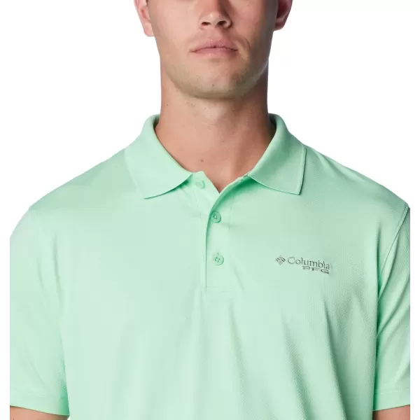 Columbia Mens Low Drag Offshore PoloOcean Mint