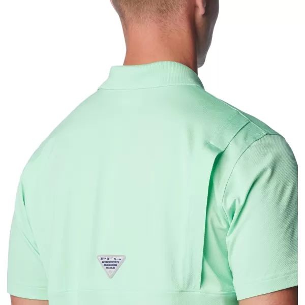 Columbia Mens Low Drag Offshore PoloOcean Mint