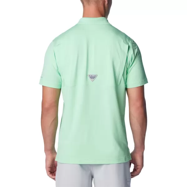 Columbia Mens Low Drag Offshore PoloOcean Mint