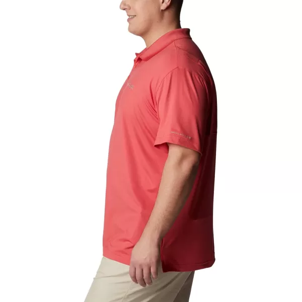 Columbia Mens Low Drag Offshore PoloSunset Red