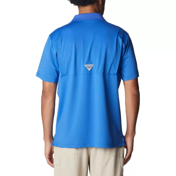Columbia Mens Low Drag Offshore PoloVivid Blue