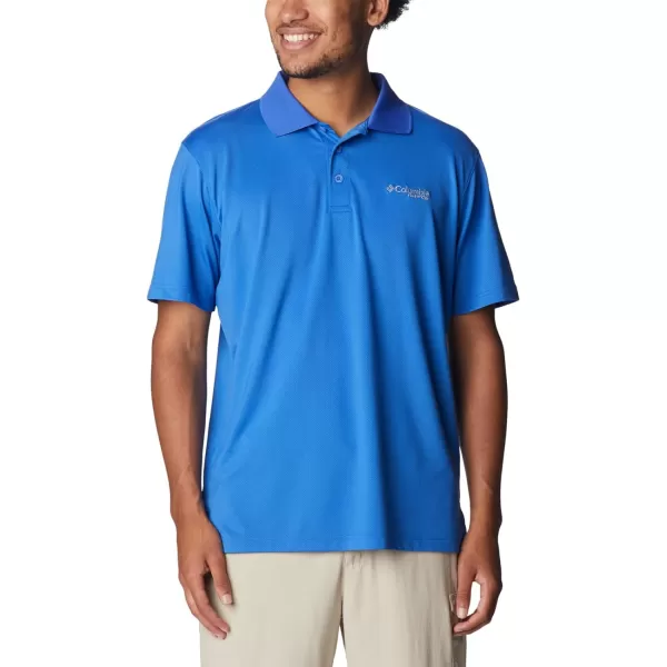 Columbia Mens Low Drag Offshore PoloVivid Blue