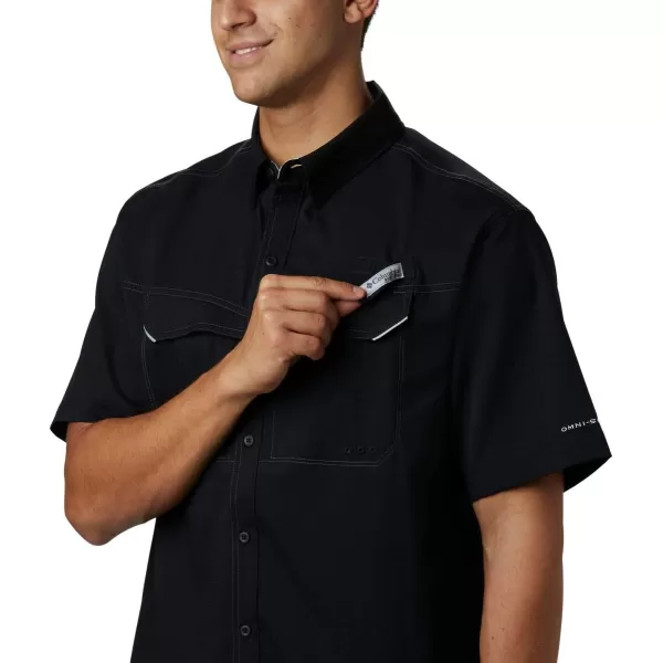 Columbia Mens Low Drag Offshore Short Sleeve ShirtBlack