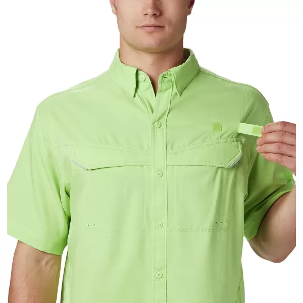 Columbia Mens Low Drag Offshore Short Sleeve ShirtJade Lime