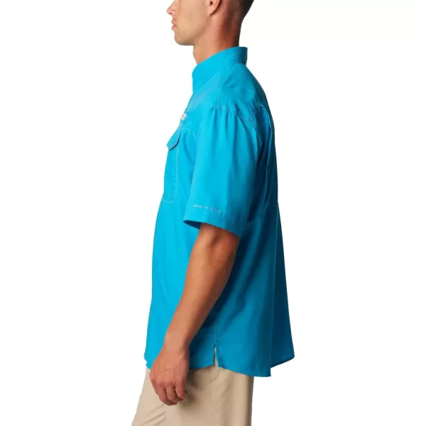 Columbia Mens Low Drag Offshore Short Sleeve ShirtOcean Blue