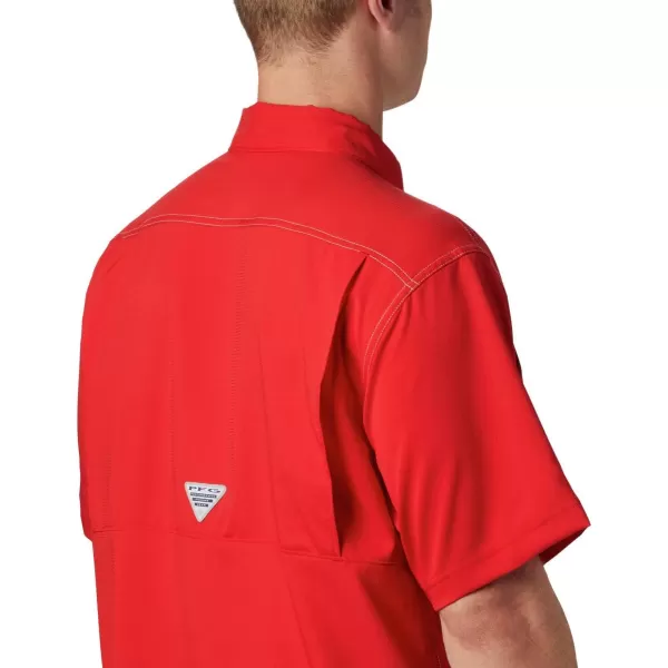 Columbia Mens Low Drag Offshore Short Sleeve ShirtRed Spark