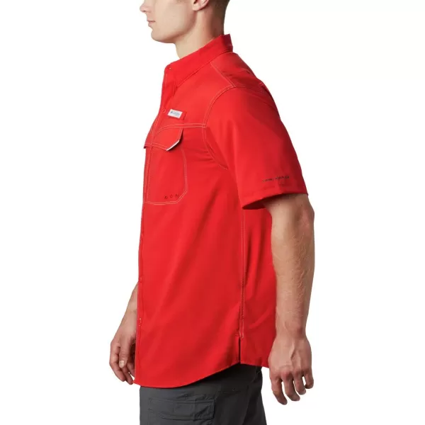 Columbia Mens Low Drag Offshore Short Sleeve ShirtRed Spark