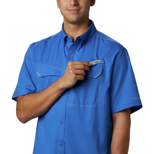 Columbia Mens Low Drag Offshore Short Sleeve ShirtVivid Blue