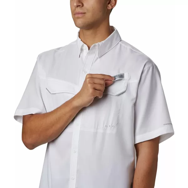 Columbia Mens Low Drag Offshore Short Sleeve ShirtWhite