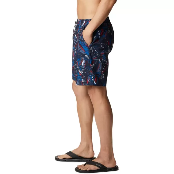 Columbia Mens M Summerdry ShortBright Indigo King Palm Multi