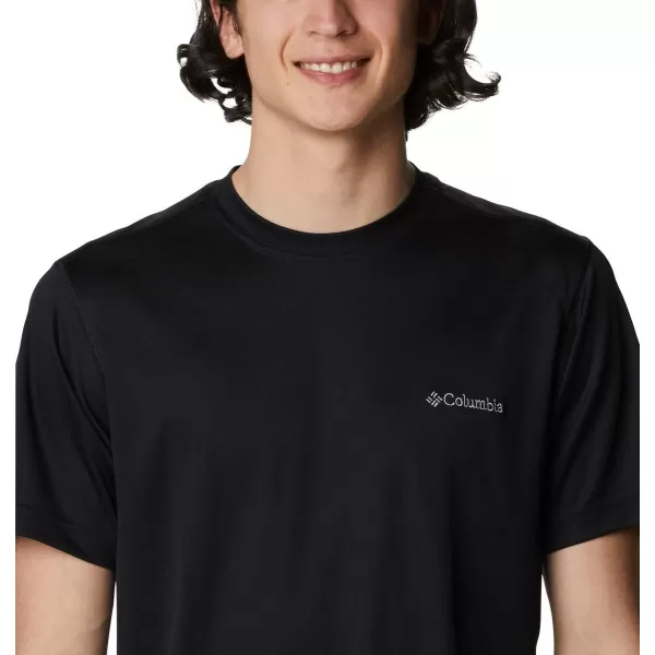 Columbia Mens Meeker Peak Short Sleeve CrewBlack