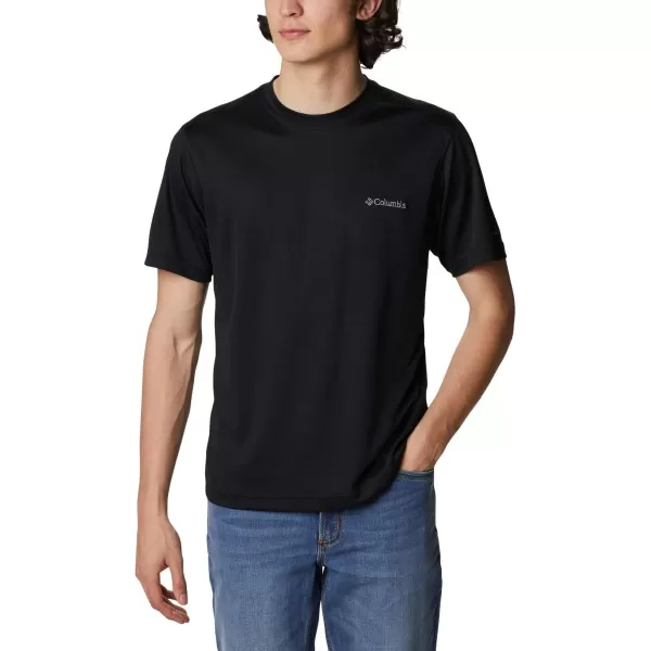 Columbia Mens Meeker Peak Short Sleeve CrewBlack