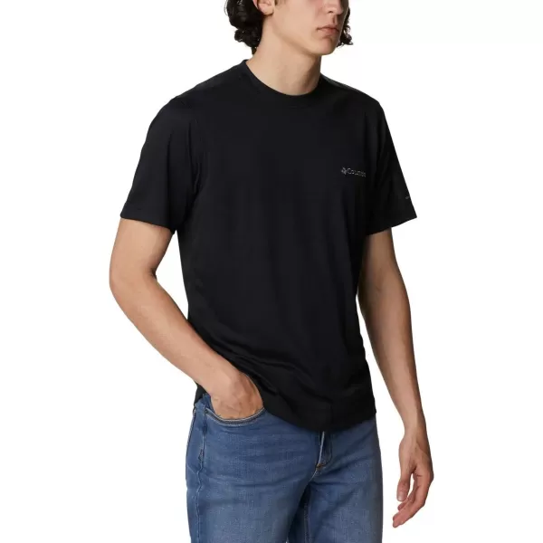 Columbia Mens Meeker Peak Short Sleeve CrewBlack