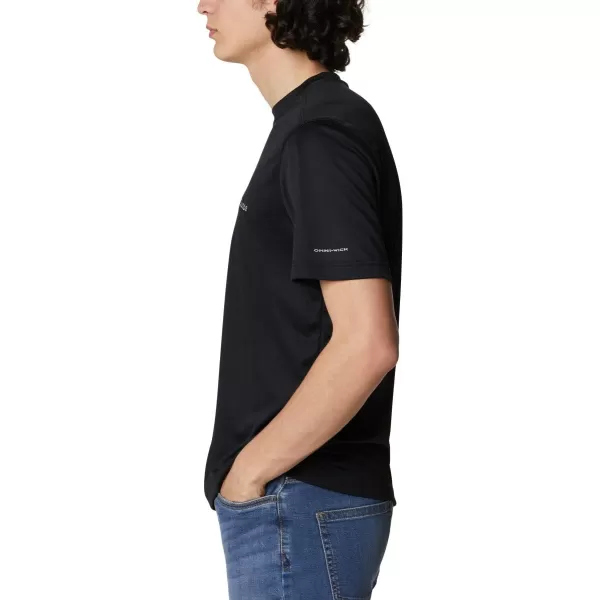 Columbia Mens Meeker Peak Short Sleeve CrewBlack