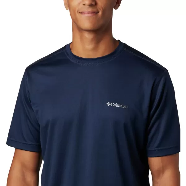 Columbia Mens Meeker Peak Short Sleeve CrewCollegiate Navy