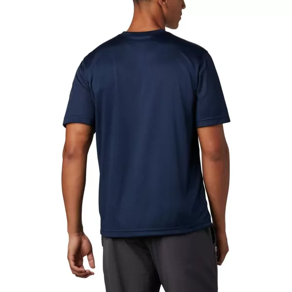 Columbia Mens Meeker Peak Short Sleeve CrewCollegiate Navy