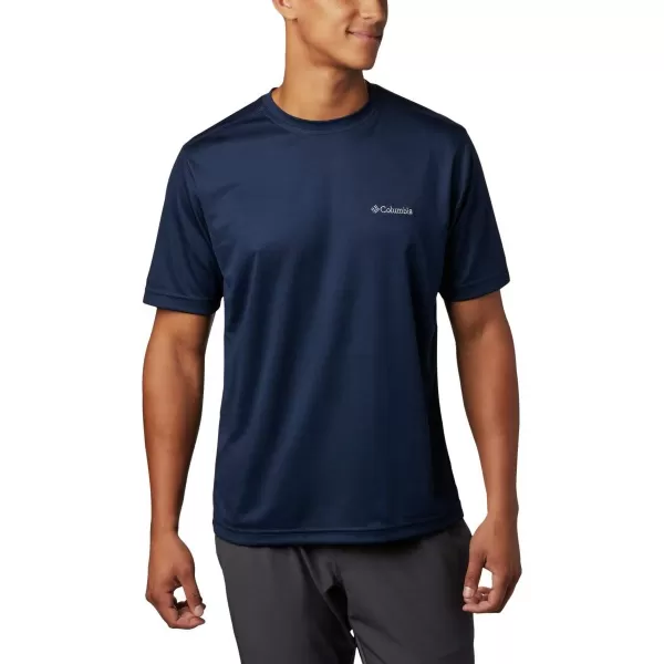 Columbia Mens Meeker Peak Short Sleeve CrewCollegiate Navy