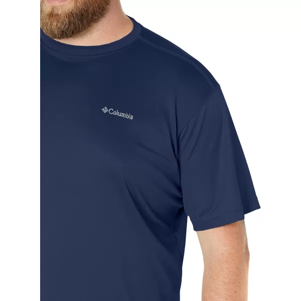 Columbia Mens Meeker Peak Short Sleeve CrewCollegiate Navy