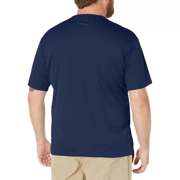 Columbia Mens Meeker Peak Short Sleeve CrewCollegiate Navy