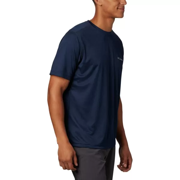 Columbia Mens Meeker Peak Short Sleeve CrewCollegiate Navy