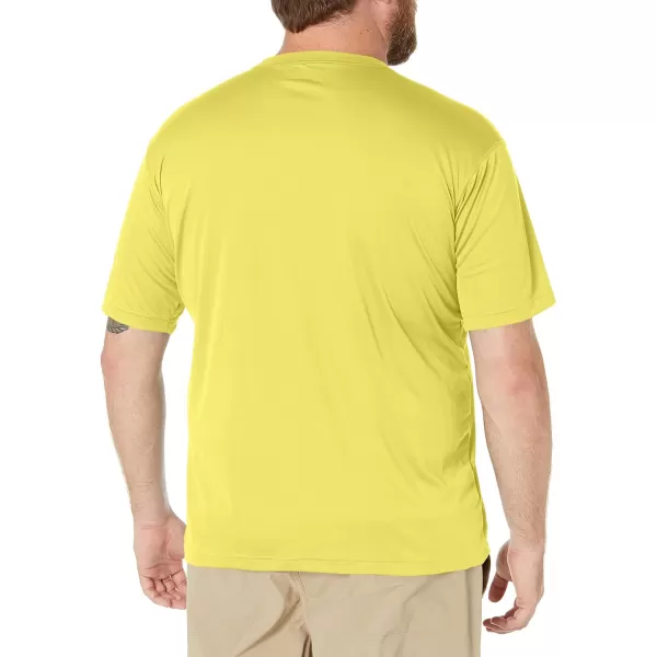 Columbia Mens Meeker Peak Short Sleeve CrewMustard