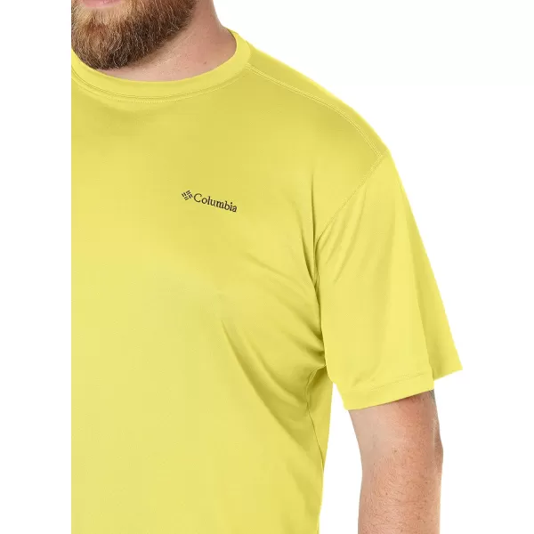 Columbia Mens Meeker Peak Short Sleeve CrewMustard